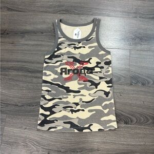 GV gallery waffle snow camo tank top